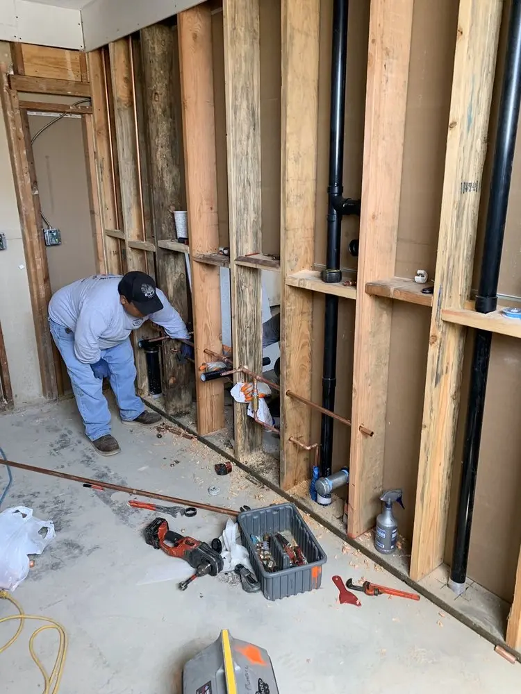 Commercial rough-in plumbing for Water Heater Replacement in Pughtown